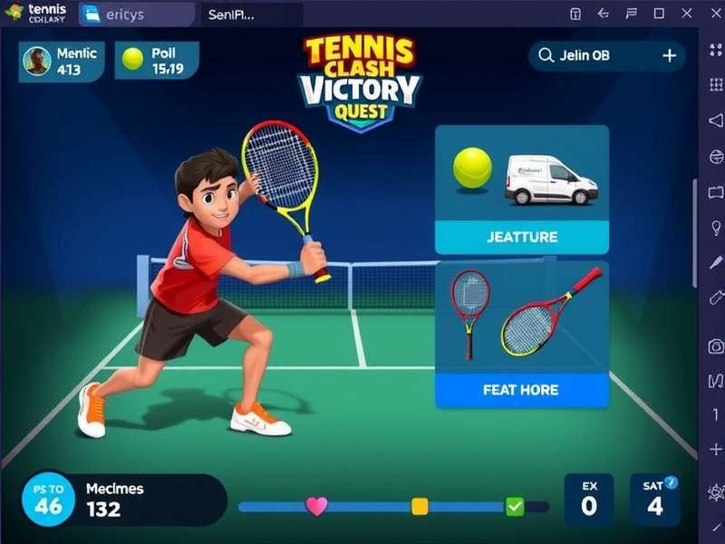 Tennis Clash Victory Quest gameplay screenshot